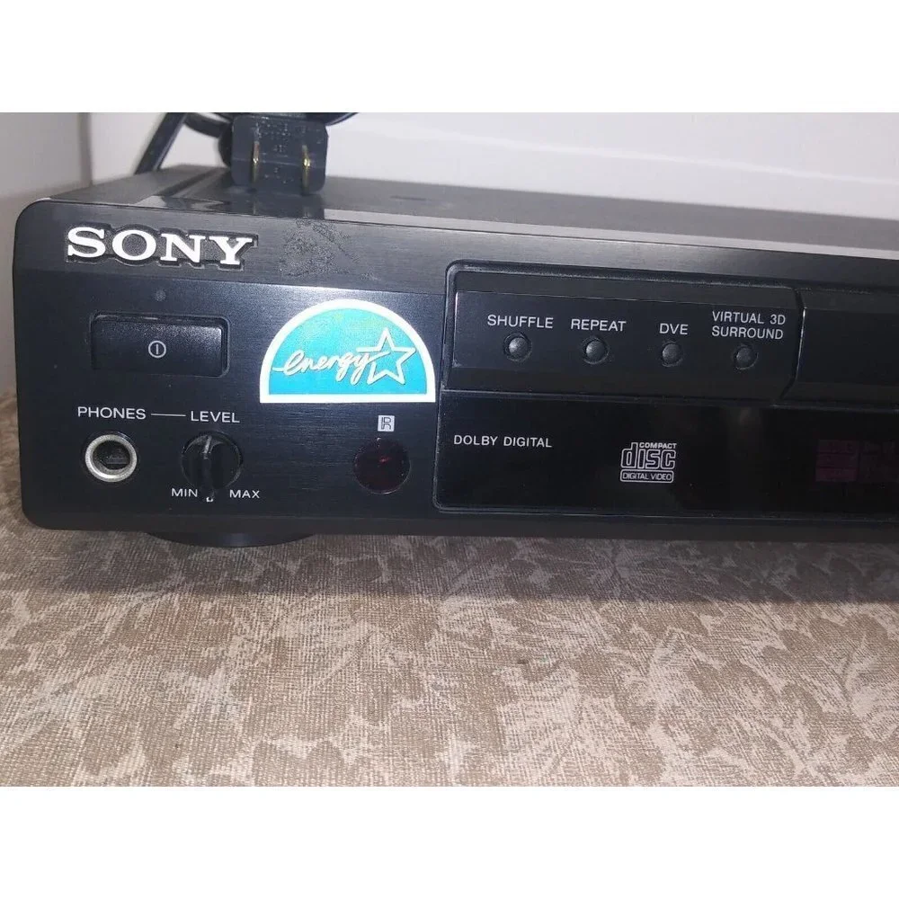 Sony CD/DVD Player DVP-S560D Dolby Digital 5.1 Output Tested WORKS No Remote